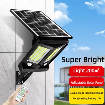 Lampe Solaire Extérieure 40000mAh 3 Couleurs Applique Murale IP65