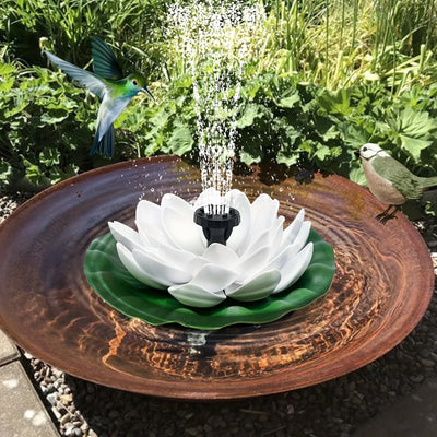 Fontaine Solaire Flottante Lotus 1,5W avec 6 Buses