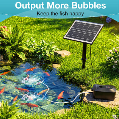 Pompe à Oxygène Solaire 4,5 W pour Bassin à Poissons