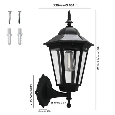 Lampe Solaire Paysage Rétro Filament Tungstène Extérieure Jardin