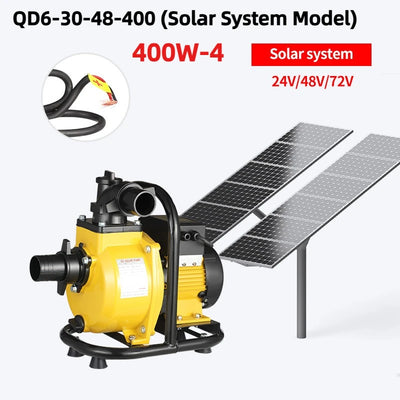 Pompe Solaire à Fréquence Variable 24V 48V 72V Haute Pression