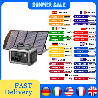 Générateur Solaire R600 600W 290Wh Portable