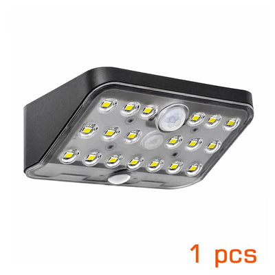 Applique Murale Solaire Extérieur 19 LED Détecteur de Mouvement