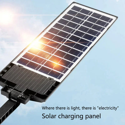 Réverbère Solaire LED Multi-Têtes Capteur Mouvement