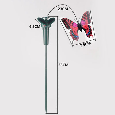 Papillon Solaire Volant Réaliste Étanche pour Jardin