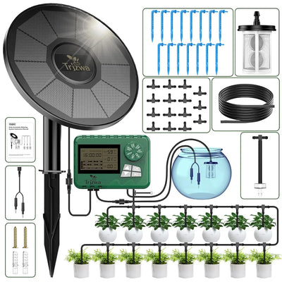 Kit d'Irrigation Solaire pour Serre Minuterie 15M