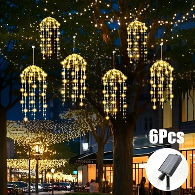 Lampe Solaire Méduse à Suspendre Décorative de Jardin