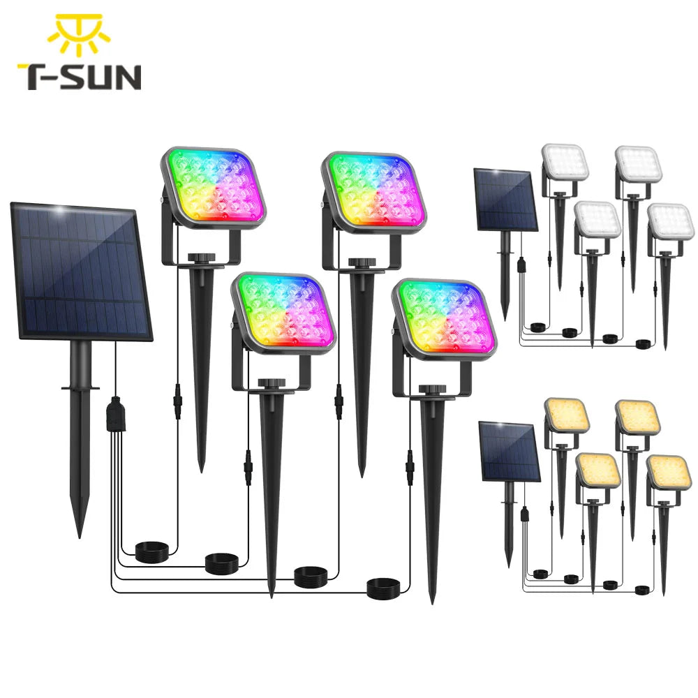 Lampe solaire extérieure IP65 pour le jardin