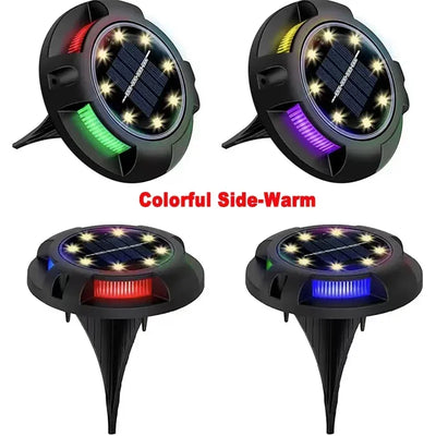 Spot Solaire Encastrable 12 LED Étanche IP65 Jardin Allée