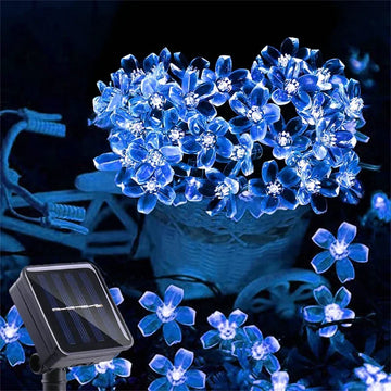 Guirlande Solaire Extérieur Fleurs de Cerisier LED Étanche