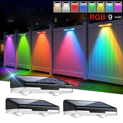 Projecteur Solaire Extérieur RGB à Clipser pour Clôture et Balcon