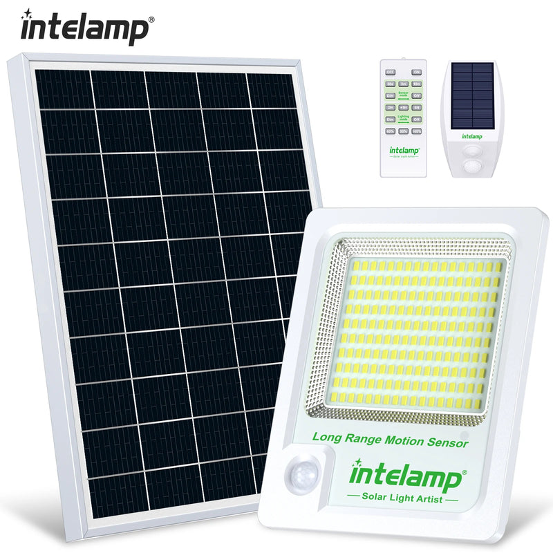 Lampe Solaire Extérieur Détecteur de Mouvement avec Télécommande