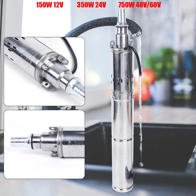 Pompe à Eau Solaire Submersible de Puits et Forage