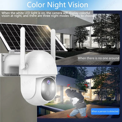 Caméra Solaire 4G PTZ Audio Bidirectionnel
