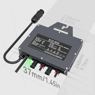 Micro-Onduleur Solaire 800W Réseau Plug & Play