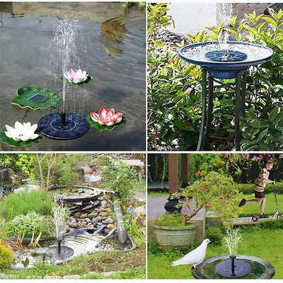 Fontaine Solaire Flottante 13, 16 ou 18 cm pour Bain d'Oiseaux