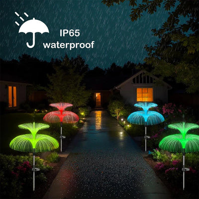 Lampe Solaire Méduse Multicolore de Jardin