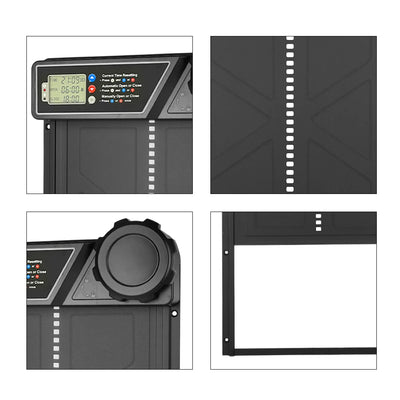 Porte Automatique de Poulailler Solaire Noire avec Minuterie
