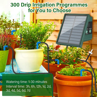 Système d'Irrigation Goutte-à-Goutte Solaire de Jardin