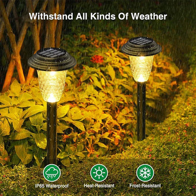 Piquets Solaires Jardin Lot Jusqu'à 12 Pièces Haute Luminosité