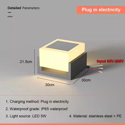 Lampe Solaire de Poteau Murale Extérieure - vue 8