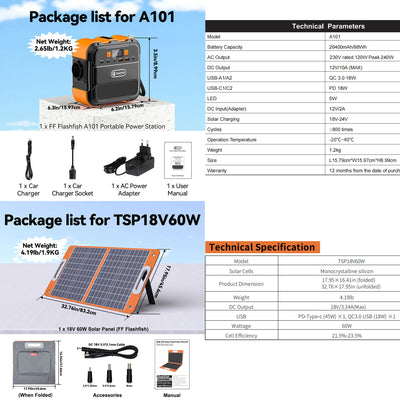 Station d'Énergie Solaire Portable 120W - vue 7