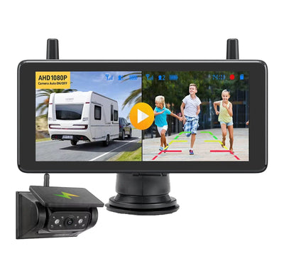 Caméra de Recul Solaire Écran 7,2 Pouces AHD 1080P IP69