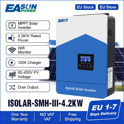 Onduleur Solaire Hybride 6,2 kW Double Sortie WiFi