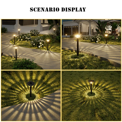 Lot de 2 Lampes Solaires Rétro de Jardin Étanches