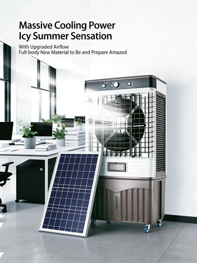 Rafraîchisseur d'Air Solaire par Évaporation 280W 50 L