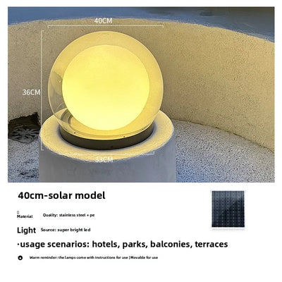Applique Solaire Murale Lune Lumineuse de Jardin