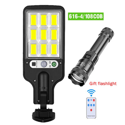 Lampe Solaire Extérieure Puissante avec Détecteur de Mouvement 4 Modes IP65
