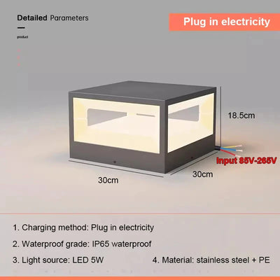 Lampe Solaire de Pilier de Portail Étanche Jardin - vue 9