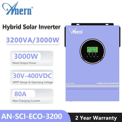 Onduleur Solaire Hybride 6,2 kW 48V 120A