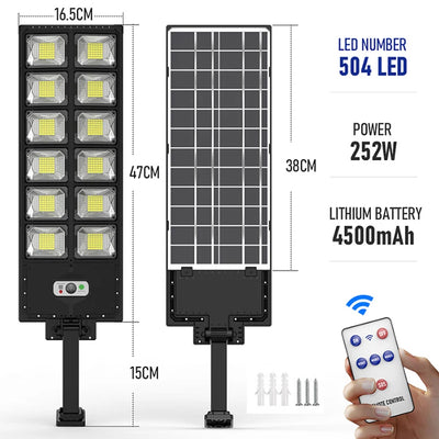 Lampe Solaire Murale Aluminium Capteur Mouvement Réverbère