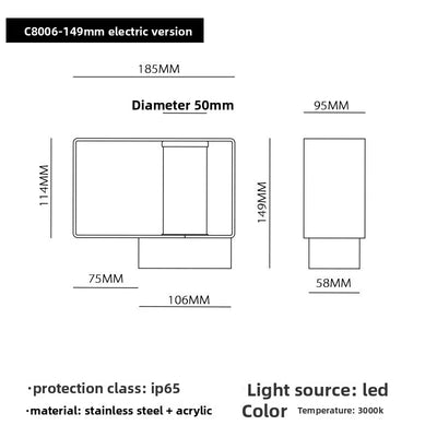 Lampe Solaire de Pelouse Étanche pour Jardin