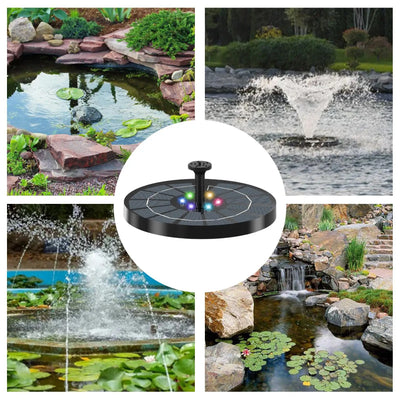 Fontaine Solaire Flottante Lumineuse pour Bain d'Oiseaux