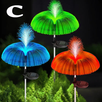 Lampe Solaire Méduse Multicolore de Jardin