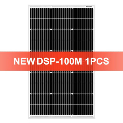 Panneau Solaire Rigide Monocristallin 100W 200W Étanche Camping