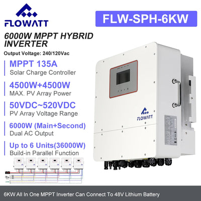 Onduleur Hybride Solaire 6 kW 48V MPPT - vue 7