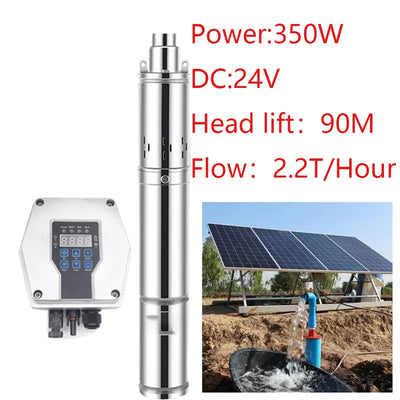 Pompe Solaire Puits Profond 750W à 1200W MPPT 2 T/h