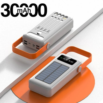 Batterie Externe Solaire à Panneau 100000mAh