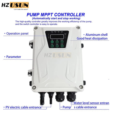 Contrôleur MPPT pour Pompe Solaire à Vis 24V-48V Connecteur MC4