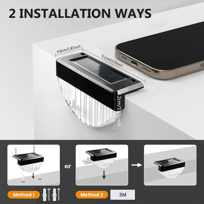 Lampe Solaire de Terrasse LED Décorative Clôture Marches