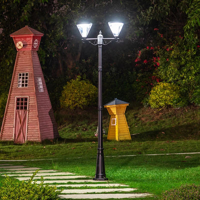 Lampadaire solaire de jardin LED étanche