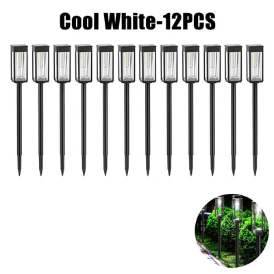 Lampes Solaires LED Étanches Extérieur Jardin Allée Passerelle