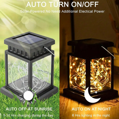 Lanterne Solaire Extérieure à Suspendre Fil Lumineux LED