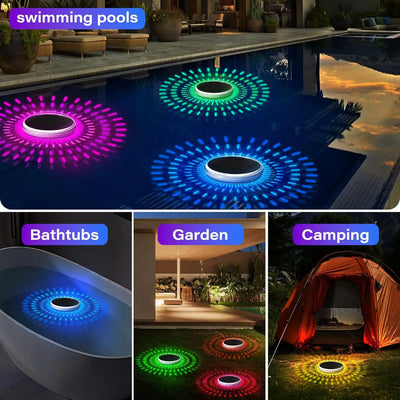 Lampe Solaire Piscine Flottante LED RGB avec Télécommande IP67