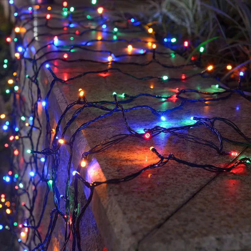 Guirlande Solaire LED Étoilée Étanche pour Fête et Noël