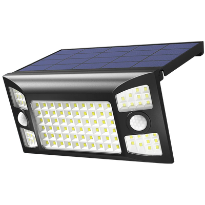 Lampe Solaire 4000mAh Longue Durée Double Capteur Mouvement